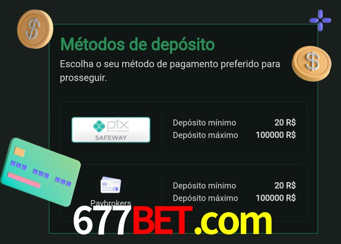 O cassino 677bet.com oferece uma grande variedade de métodos de pagamento
