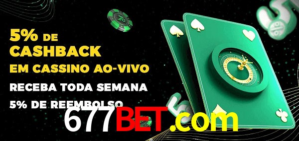 Promoções do cassino ao Vivo 677bet.com